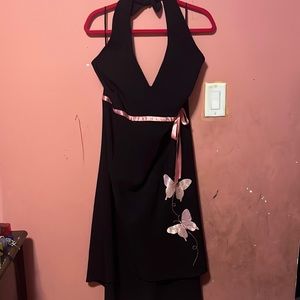 High low halter dress